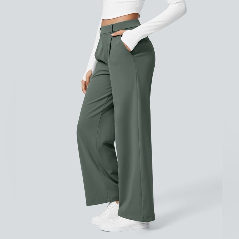 Halara Flex™ DayStretch High Waisted Pocket Straight Leg Work Pants - Picture 6 of 8